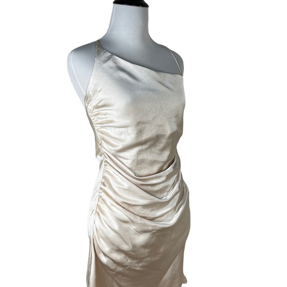 Hunnie Mini Dress in Creme Line & Dot Revolve Size small NWT - Picture 5 of 13